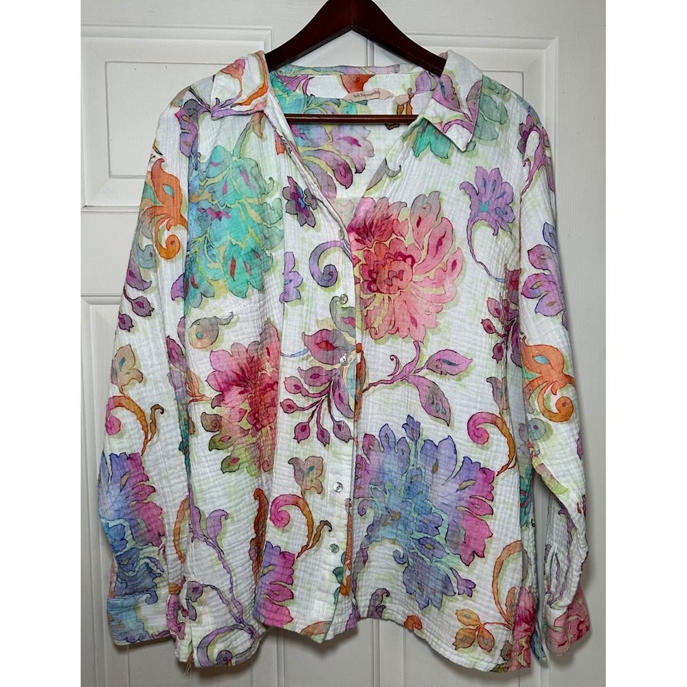 Soft Surroundings Floral Blouse - Multicolor